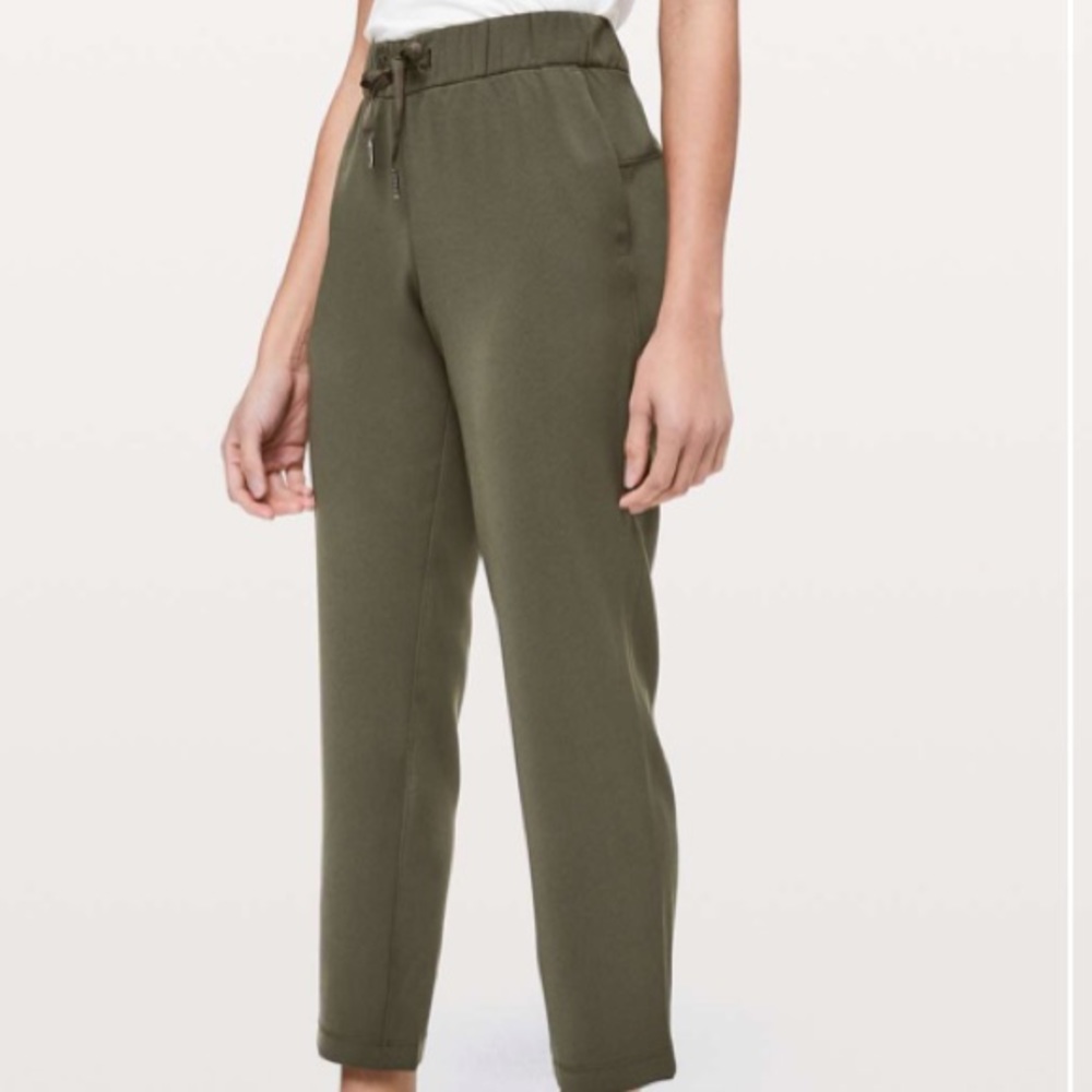lululemon athletica Olive Green Drawstring Jogger Pants